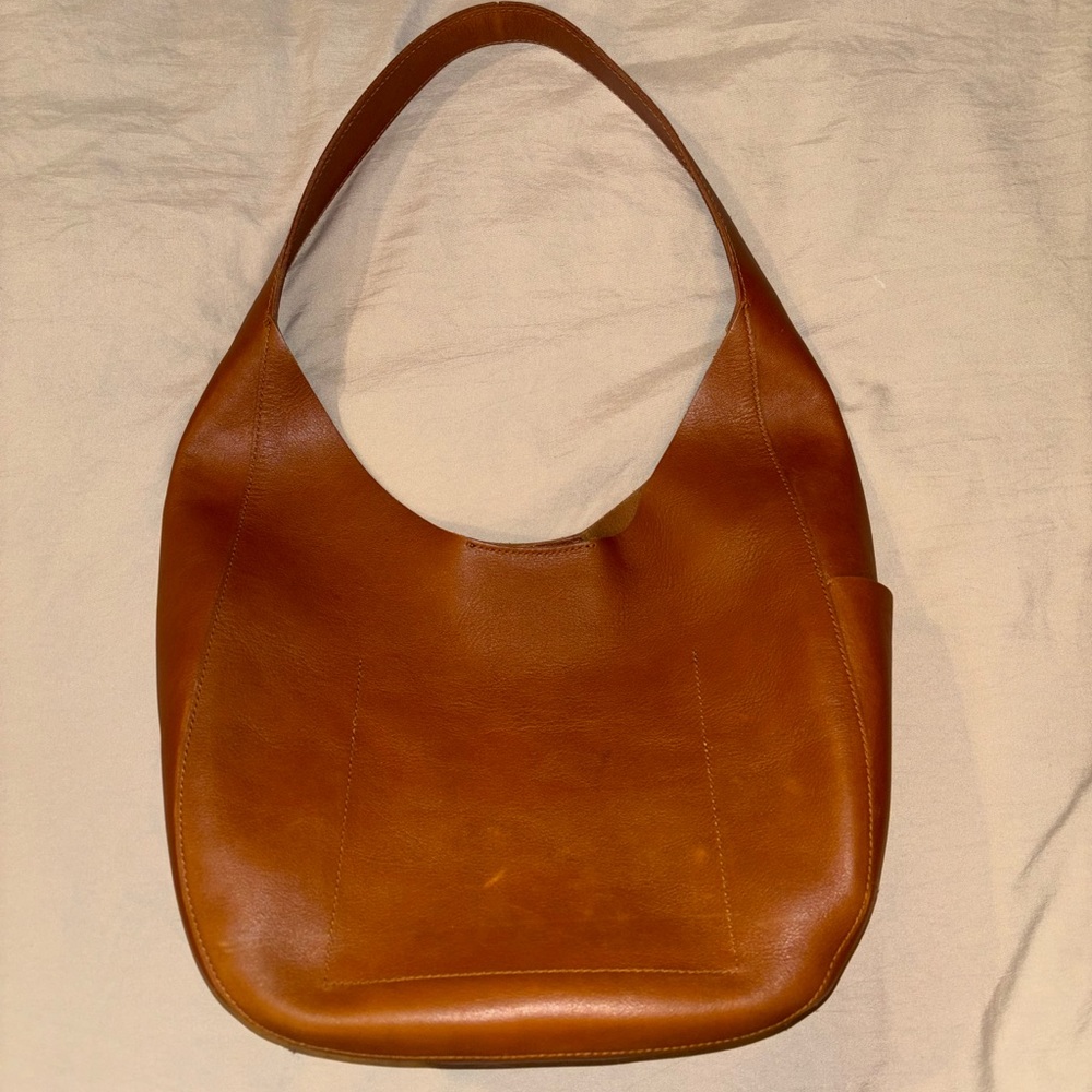 Madewell Leather Shoulder Bag in Cognac Brown - Picture 2 of 4